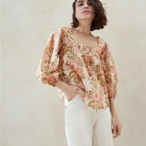 NWT Loeffler Randall Peasant Blouse
